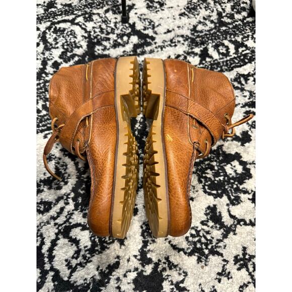 Polo Ralph Lauren Mens 11 D Rumford Brown Leather Ankle Chukka Boots - Picture 4 of 6